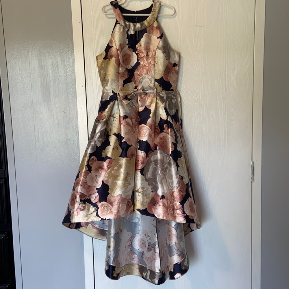 Royal blue kids party dress